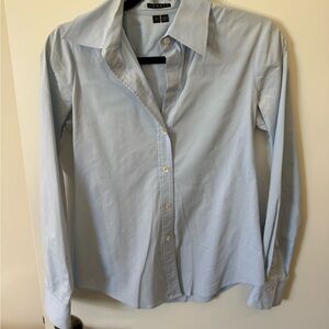 Theory Sky Blue Women’s Button Down Dress Shirt